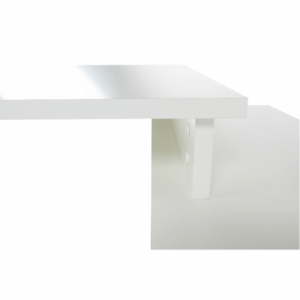 Íróasztal, fehér|szürke, DALTON 2  NEW VE 02