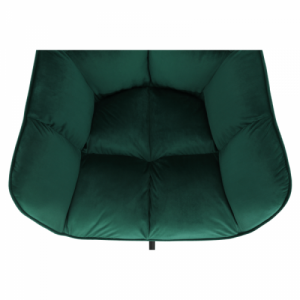 Irodai szék, smaragd selymes szövet|fém, HAGRID