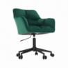 Irodai szék, smaragd selymes szövet|fém, HAGRID