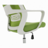 Irodai szék, zöld|fehér, TAXIS