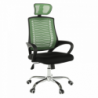 Irodai szék, zöld| fekete|króm, IMELA TYP 1
