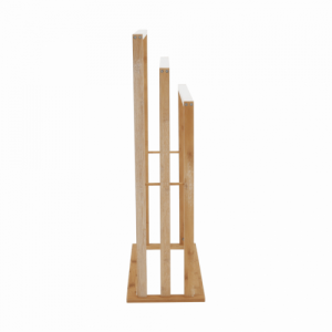 Törülközőtartó, bambusz|fehér, KOMO NEW