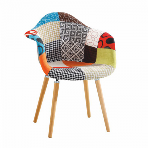 Fotel, anyag patchwork|bükk, KADIR NEW TIP 1