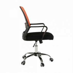 Irodai szék, hálószövet narancs|szövet fekete, APOLO NEW