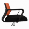 Irodai szék, hálószövet narancs|szövet fekete, APOLO NEW