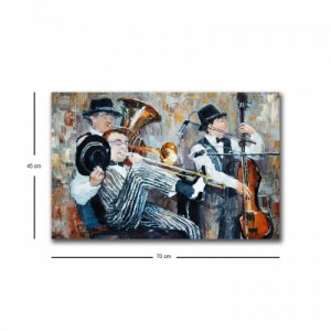 Dekoratív megvilágított vászon festmény 45 x 70 cm