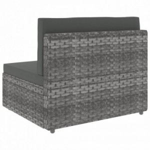 8 részes szürke polyrattan kerti ülőgarnitúra