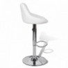 240466  Bar Stools 2 pcs White Faux Leather