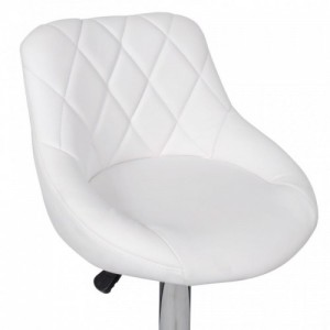 240466  Bar Stools 2 pcs White Faux Leather