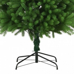 Zöld műkarácsonyfa élethű tűlevelekkel 240 cm