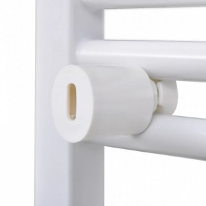 Fürdőszobai törölközőszárító radiátor központi fűtéssel oldalsó és középső csatlakozóval ívelt 500 x 764 mm