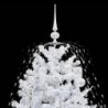 Fehér havazó karácsonyfa ernyő alakú talppal 170 cm