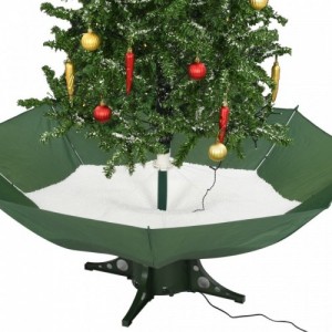 Zöld havazó karácsonyfa ernyő alakú talppal 190 cm