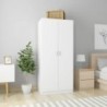 Fehér szerelt fa ruhásszekrény 80 x 52 x 180 cm