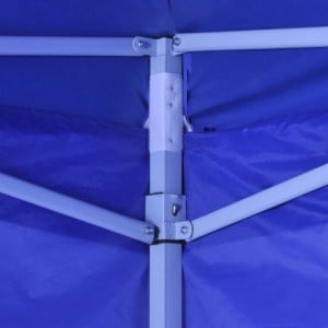 Kék összecsukható sátor 4 fallal 3 x 3 m