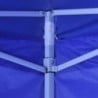 Kék összecsukható sátor 4 fallal 3 x 3 m