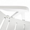 4 db fehér dönthető műanyag kerti szék