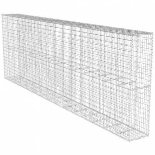 Horganyzott acél gabion fal fedéllel 600 x 50 x 200 cm