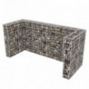 Acél gabion 3 db gurulós kukához 250 x 100 x 120 cm