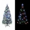 Száloptikás megvilágított karácsonyfa állvánnyal 210 cm