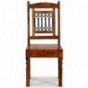 6 db klasszikus stílusú tömör fa szék paliszander felülettel
