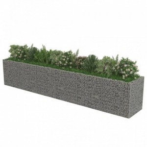 Horganyzott acél gabion magaságyás 540 x 90 x 100 cm