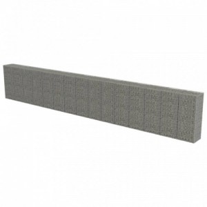 Horganyzott acél gabion fal fedéllel 900 x 50 x 150 cm