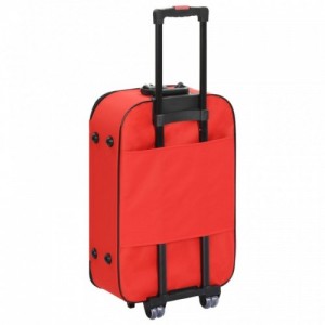 استدارة الصعب يرفق الى  3 db piros puhafalú Oxford-szövetes gurulós bőrönd