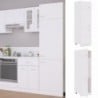 Fehér szerelt fa szekrény hűtőhöz 60 x 57 x 207 cm