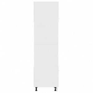 Fehér szerelt fa mikrohullámú sütő szekrény 60 x 57 x 207 cm