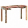 Tömör újrahasznosított fa íróasztal 130 x 55 x 76 cm