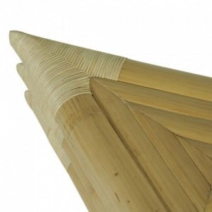 2 db természetes bambusz éjjeliszekrény 60 x 60 x 40 cm