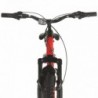 21 sebességes piros mountain bike 26 hüvelykes kerékkel 36 cm