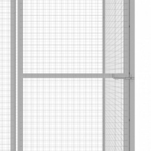 Horganyzott acél macskaketrec 1,5 x 1,5 x 1,5 m