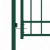 Zöld acél kerítéskapu cövekekkel 100 x 150 cm