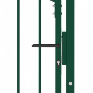 Zöld acél kerítéskapu cövekekkel 100 x 150 cm