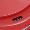 Piros automata érzékelős szénacél szemeteskuka 80 L