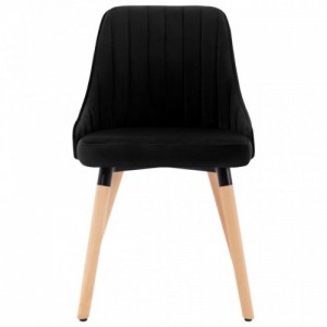323058  Dining Chairs 2 pcs Black Velvet