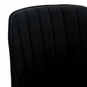 323058  Dining Chairs 2 pcs Black Velvet