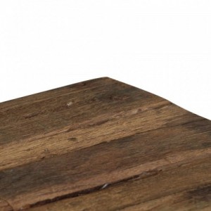 Újrahasznosított fa és acél ópium dohányzóasztal 110x60x35 cm