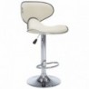 323647  Bar Stools 2 pcs Cream Faux Leather