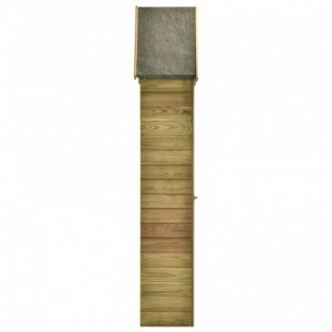 Kerti impregnált fenyőfa szerszámtároló ajtóval 69,5x32x178 cm