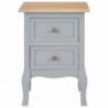 280039  Bedside Cabinets 2 pcs Grey 35x30x49 cm MDF