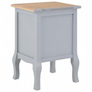 280039  Bedside Cabinets 2 pcs Grey 35x30x49 cm MDF