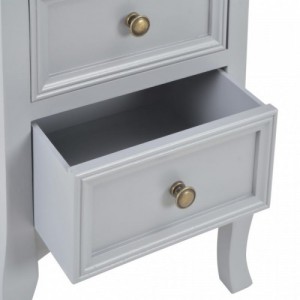 280039  Bedside Cabinets 2 pcs Grey 35x30x49 cm MDF