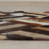 Luxus bőrszőnyeg, barna|fekete|bézs, patchwork, 120x180 , bőr TIP 2
