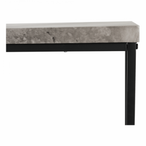 Kisasztal, fekete|beton, TENDER