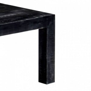 Fekete tömör mangófa dohányzóasztal 110 x 50 x 35 cm