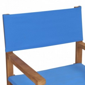 Kék tömör tíkfa rendezői szék