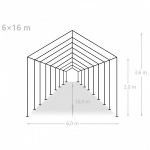 Fehér polietilén partisátor 6 x 16 m